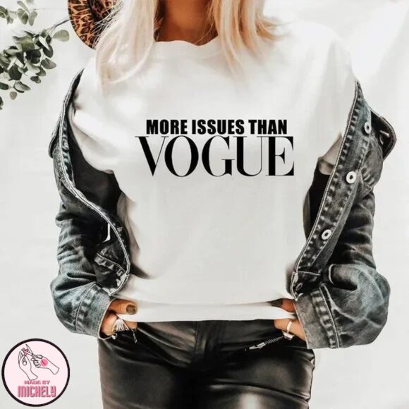More issues than Vogue Graphic WhiteT-Shirt - Picture 1 of 5